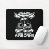 Ich bin für immer der Titel Im Flugzeug Army Range Mousepad (Mit Mouse)