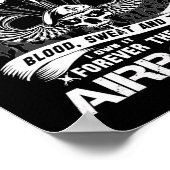 Ich bin für immer der Titel Im Flugzeug Army Range Poster (Ecke)