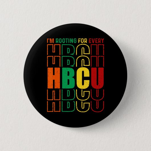 Ich bin für jeden Hbcu Black History Month Gra Button (Vorderseite)