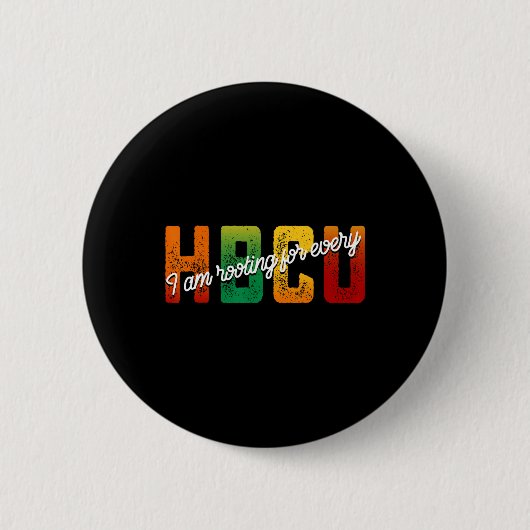 Ich bin für jeden Hbcu Black History Month Stu Button (Vorderseite)