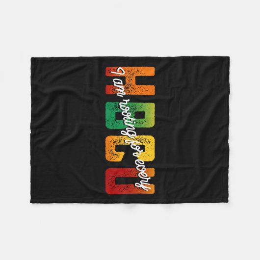 Ich bin für jeden Hbcu Black History Month Stu Fleecedecke (Vorderseite (Horizontal))