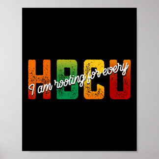 Ich bin für jeden Hbcu Black History Month Stu Poster