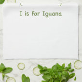Ich bin für Leguana Küchentuch (Gefaltet)