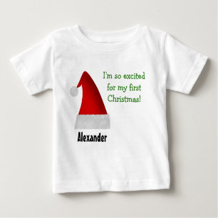 Ich bin für mein erstes Weihnachten so aufgeregt! Baby T-shirt