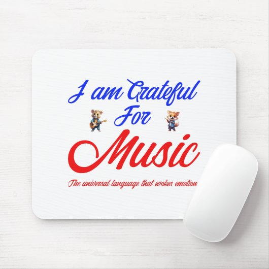 ICH BIN FÜR MUSIK SCHÖN MOUSEPAD (Mit Mouse)