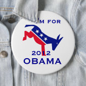 Ich bin für OBAMA-Knopf Button (Beispiel)