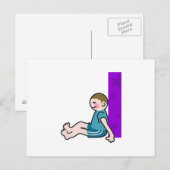 Ich bin für postkarte (Vorne/Hinten)