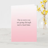Ich bin für Sie da, um eine schwierige Zeit zu übe Karte (Gelbe Blume)