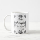 Ich bin für Sie dankbar Kaffeetasse (Links)