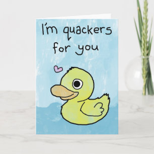 Ich bin für Sie Quacker - Valentinstag Card / Lieb Feiertagskarte