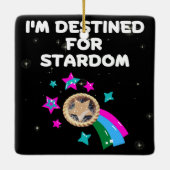 Ich bin für Stardom bestimmt Keramikornament (Rückseite)