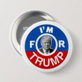 Ich bin für Trumpf Button (Vorne & Hinten)