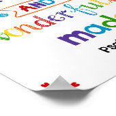 Ich bin furchtbar und wunderbar Christliche Kinder Poster (Ecke)