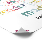 Ich bin furchtbar und wunderbar Christliche Kinder Poster (Ecke)