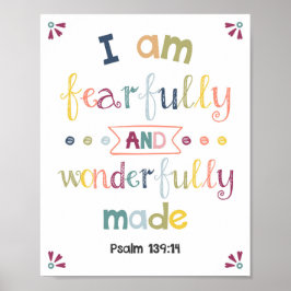 Ich bin furchtbar und wunderbar Christliche Kinder Poster