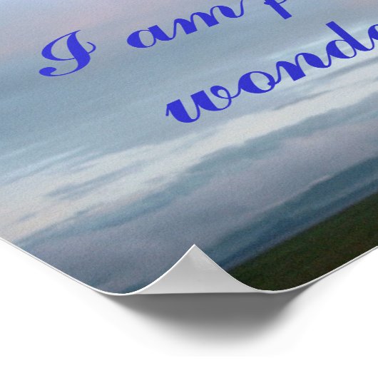 Ich bin furchtbar und wunderbar gebastelt Poster. Poster (Ecke)