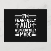 Ich bin furchtbar und wunderbar gemacht ankündigungspostkarte (Vorderseite)