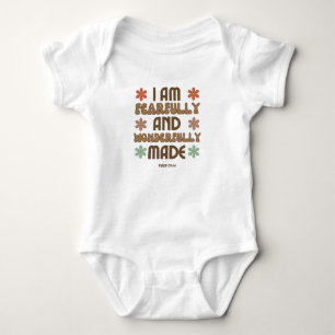 Ich bin furchtbar und wunderbar gemacht baby strampler