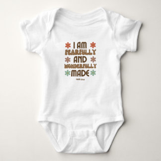 Ich bin furchtbar und wunderbar gemacht baby strampler