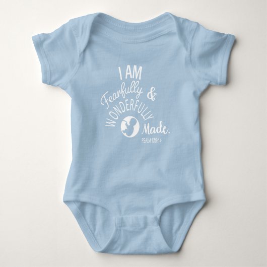 Ich bin furchtbar und wunderbar Made Baby Bodysuit Baby Strampler (Vorderseite)