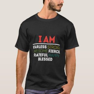 Ich bin furchtlos stark gesegnete Hoodie T-Shirt