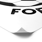 Ich bin Fußball für Punnen Funny Sports Pun Poster (Ecke)