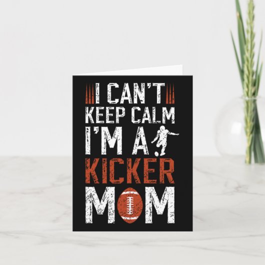 Ich bin Fußball-Kicker-Mama eines Fußballkicker-Mo Karte (Vorderseite)