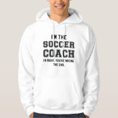 Ich bin Fußball-Trainer Hoodie (Vorderseite)