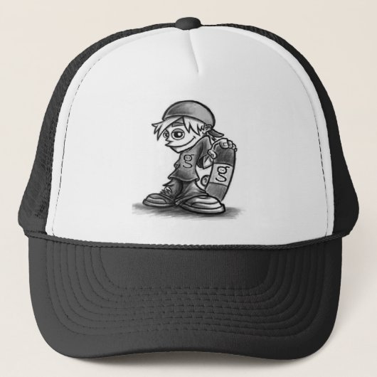 Ich bin G Boy Skater Hat Truckerkappe (Vorderseite)