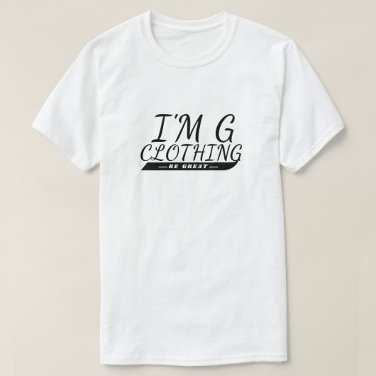 Ich bin G Clothing Cursive T - Shirt (Design vorne)