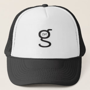 Ich bin G-Logo-Hut - Schwarzes Truckerkappe