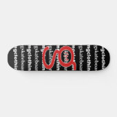 Ich bin G Skateboard - Rotes Logo (Horizontal)