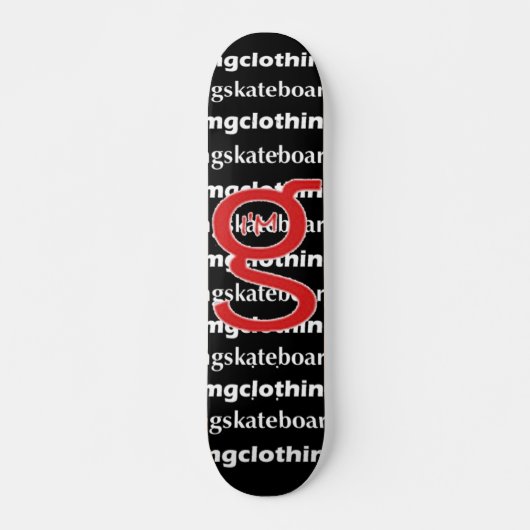 Ich bin G Skateboard - Rotes Logo (Vorne)