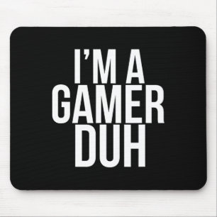 Ich bin Gamer Duh - Funny Halloween Video Game Cos Mousepad