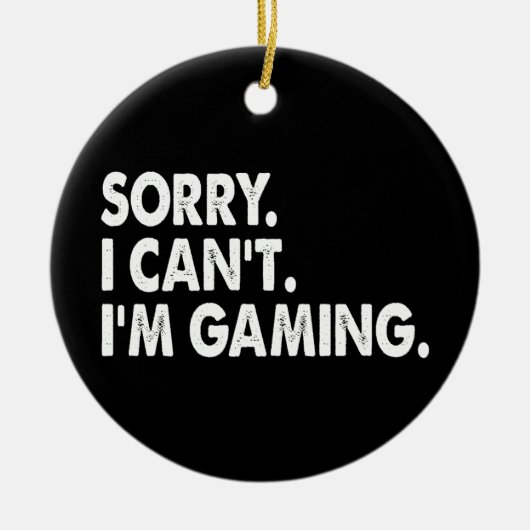 Ich bin Gaming Video Games Funny Gamer Geschenk So Keramik Ornament (Vorne)