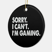 Ich bin Gaming Video Games Funny Gamer Geschenk So Keramik Ornament (Links)