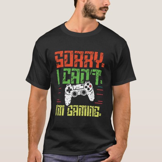 Ich bin Gaming Video Games Funny Gamer T-Shirt (Vorderseite)