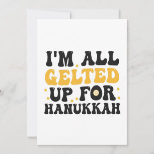 Ich bin ganz auf Hanukkah eingestellt Lustiges Cha Einladung