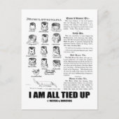 Ich bin ganz aufgedreht (Krawatte Knowledge Spaß) Postkarte (Vorderseite)