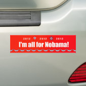 Ich bin ganz für Nobama! 2012 Autoaufkleber (Auf Auto)