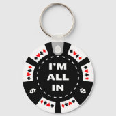 Ich bin ganz im Poker Schlüsselanhänger (Vorderseite)