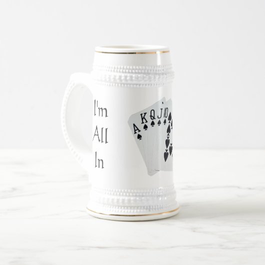 Ich bin ganz in Stein Bierglas (Vorderseite Links)