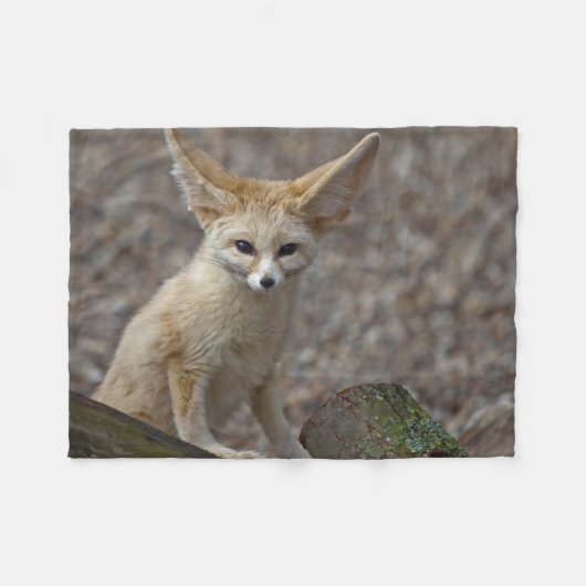 Ich bin ganz Ohr Fleece Blanket (Vorderseite (Horizontal))