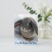 Ich bin ganz Ohr für dich Postkarte (Stehend Vorderseite)