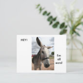 Ich bin ganz Ohr Postkarte (Stehend Vorderseite)