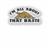 Ich bin ganz über diesen Baste! Klassisch Aufkleber (Vorderseite)