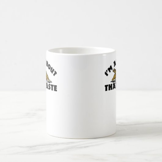 Ich bin ganz über diesen Baste! Klassisch Kaffeetasse (Mittel)