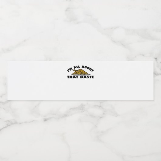 Ich bin ganz über diesen Baste! Klassisch Wasserflaschenetikett (Einzelnes Label)