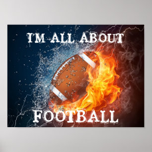 Ich bin GANZ ÜBER FOOTBAL Poster