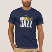 Ich bin ganz über Jazz Men's vergossenen Fit-T - S T-Shirt (Vorderseite)